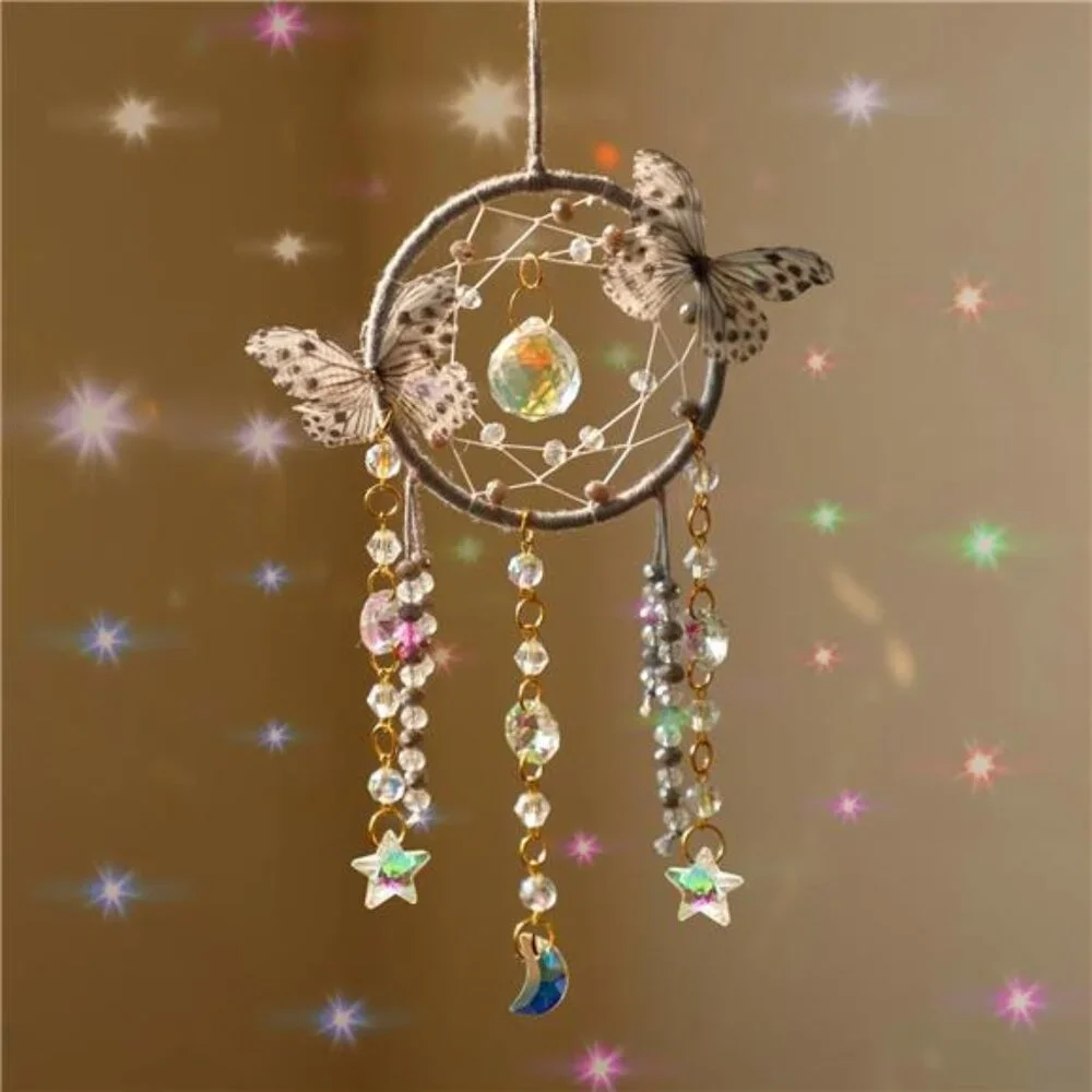 Butterfly Small Dream Catchers with Crystals